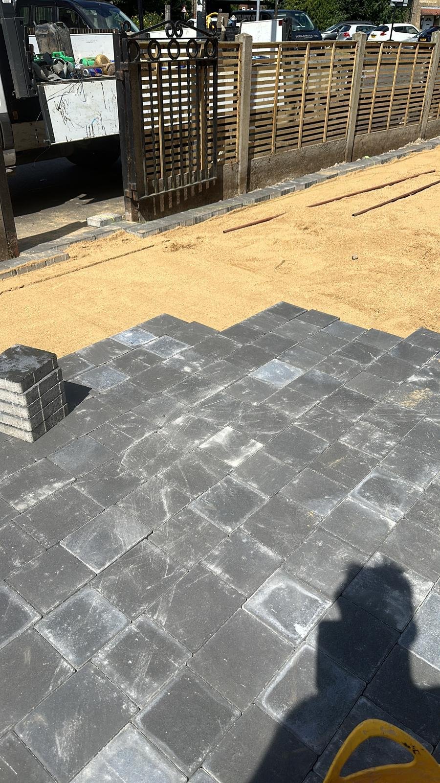 Block-paved private driveway by SFS Groundworks